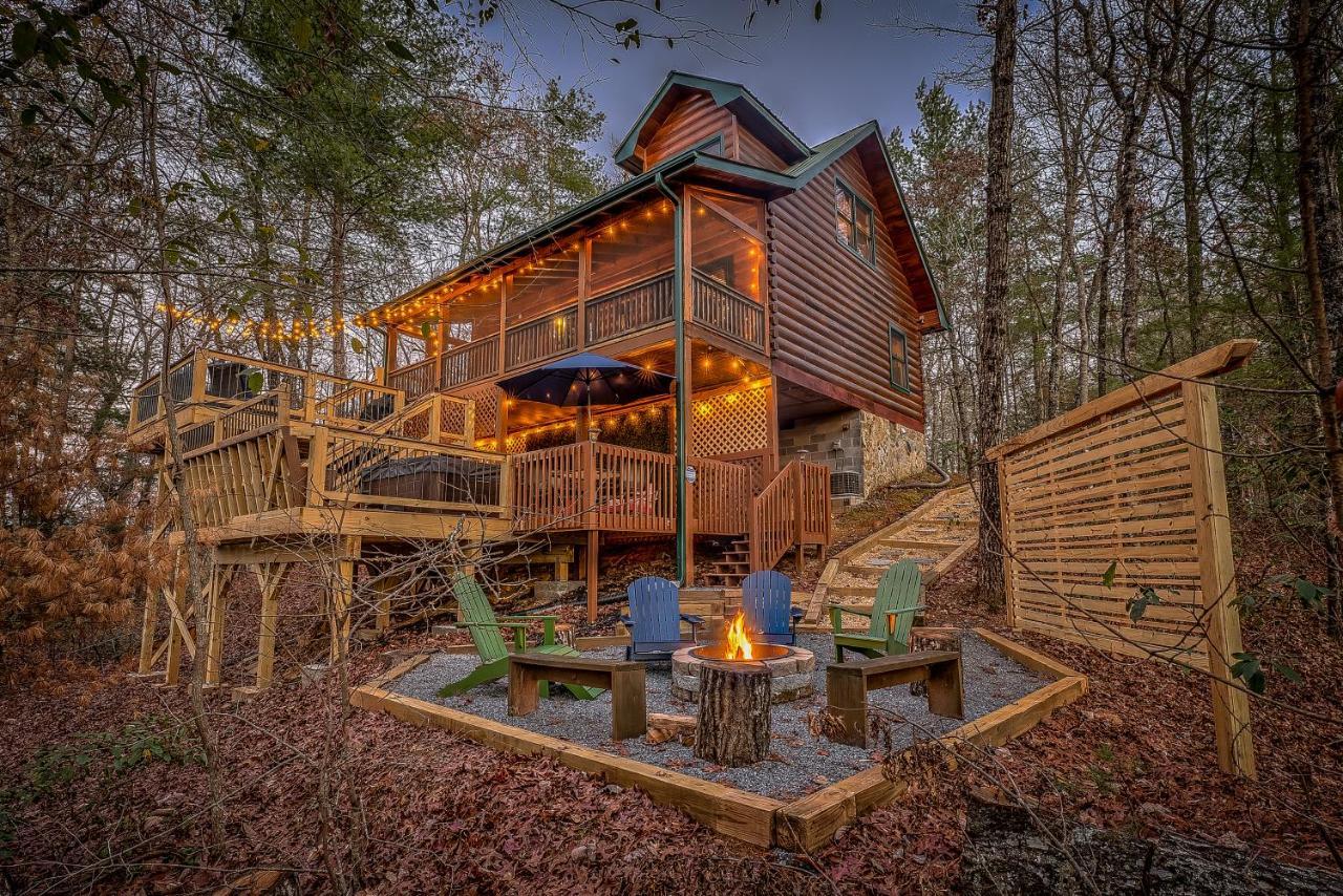 Golden Eagle Ga Cabin - Hot Tub, Firepit & Fast Wifi Blue Ridge Esterno foto